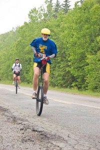 Unicycle road race across Nova Scotia