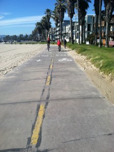 Passing slower two wheel contraptions on the bike path in Santa Monica