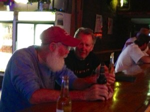 Keith and I solving world cycling problems